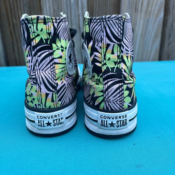 Converse Chuck Taylor All Star Jungle Platform Sneakers Youth size 2. - Picture 9 of 13